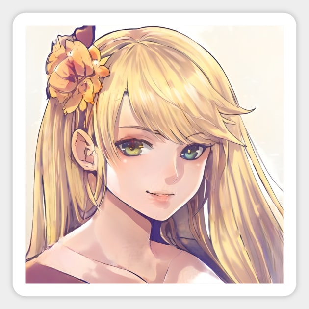 anime  girl cosplay Magnet by animegirlnft